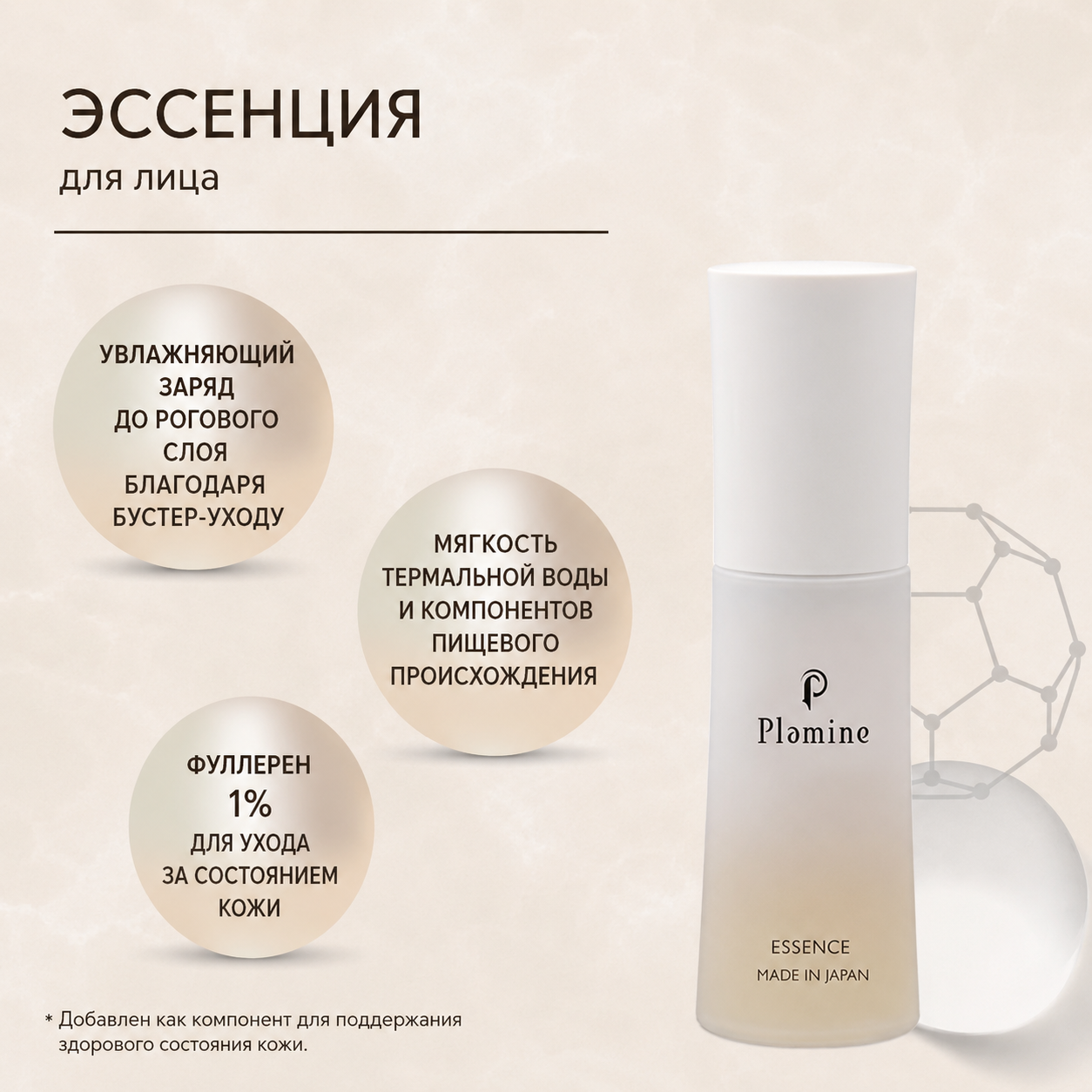 Увлажняющая сыворотка Plamine, подходит для аппаратных процедур