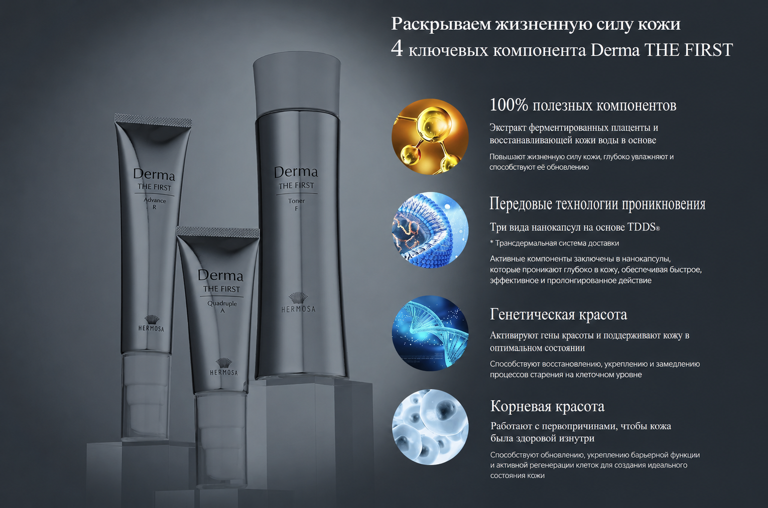Лосьон-тонер Hermosa Derma The First